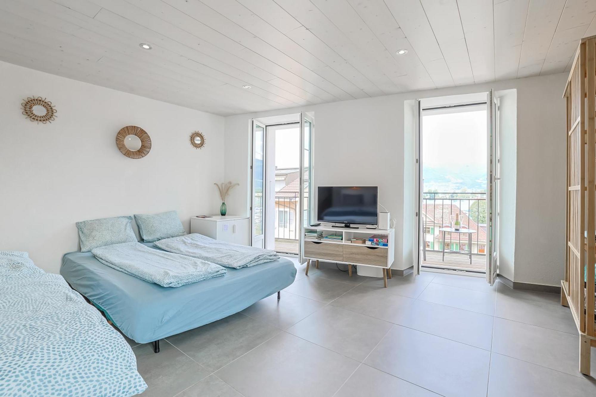 Aloha Chambres Port-Valais Bagian luar foto